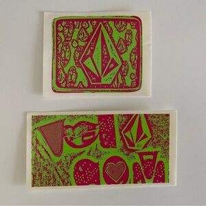 Bundle of 2 VOLCOM Skate, Surf, Snow Stickers